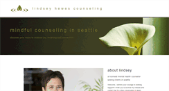 Desktop Screenshot of lindseyhewescounseling.com